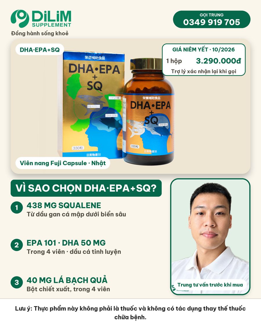 Hộp và lọ DHA·EPA+SQ